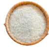 5% broken long grain white rice in woven basket, wholesale bulk